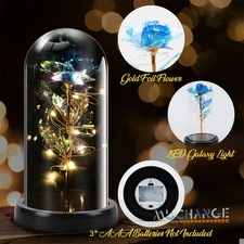 Enchanted Rose LED Light Crystal Galaxy Rose Eternal Flower Valentine's Day
