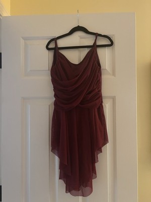 Maroon Curtain Call Dance Costume Youth xl