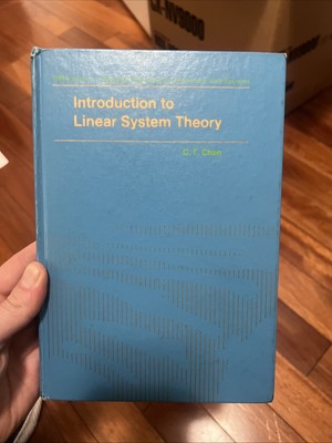 Introduction to Linear System Theory by C. T. Chen 1970