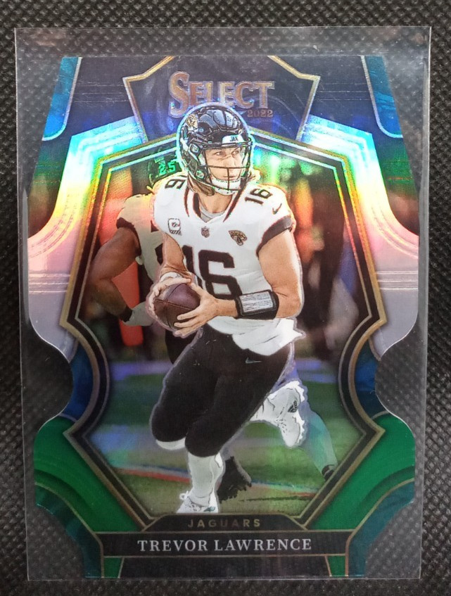Trevor Lawrence Silver/green/black Prizm Die Cut 2022 Panini Select #145
