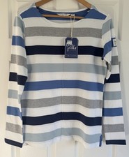 LAZY JACKS TOP SIZE 12 Blue Stripe Beautiful Colours LOVELY TOP NEW WITH TAGS