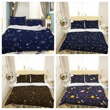 3D Space Planet Night Star Pattern Quilt Cover Duvet Cover Comforter set