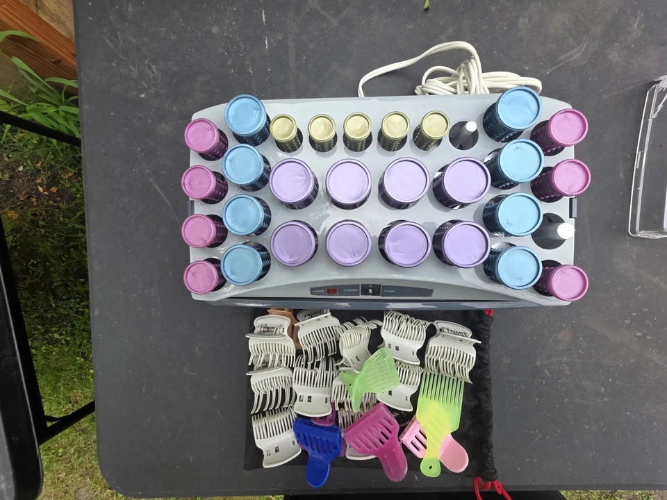 Babyliss Pro Cerámica Iónica 28 Hot Rollers Juego de Rizadores BABHS30 Sin Clips-Probado Foto 3 de 4