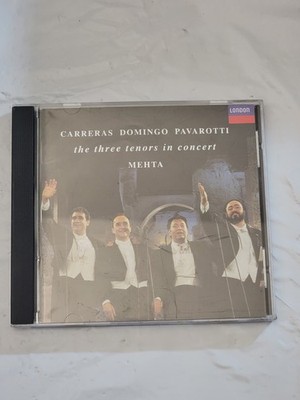 The Three Tenors in Concert CD Carreras Domingo Pavarotti Mehta London Records