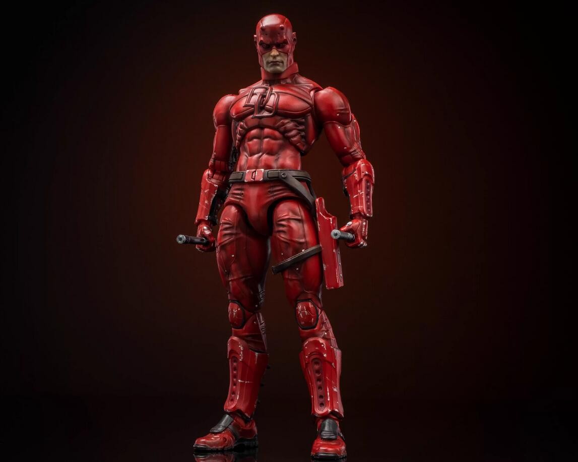 FLEFTOYS MURDOCK / マーベルレジェンド デアデビル MAFEX FLEFTOYS Daredevil Matt Murdock 7in Action Figure Doll Model Red