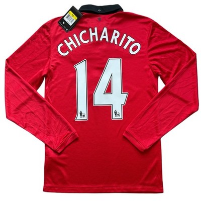 2013/14 Manchester United Home Jersey #14 Chicharito Small Long