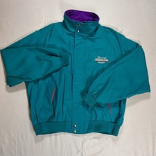 Vintage NASCAR Winston Cup Series Jacket Swingster Teal Purple Mens XXL USA 3355