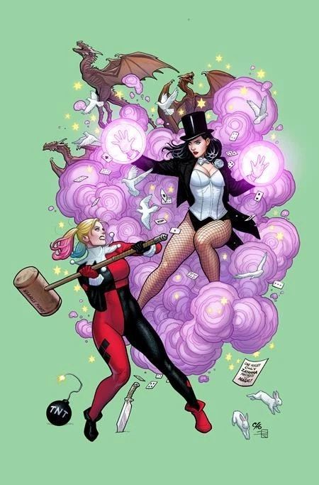 DC K.O. Harley Quinn vs. Zatanna #1 COVER BUNDLE Covers A - E PRESALE 12/17/25 - Image 2 of 4