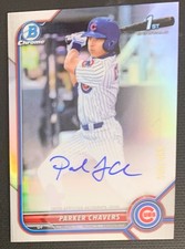 2022 Bowman Chrome - 1st Bowman - Autograph Card - Parker Chavers - 244/499