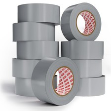 9 Mil 10Pack Silver Heavy Duty Duct Tape Strong Adhesive, 2 in x 30 YD Total ...