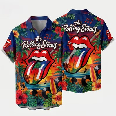 Retro Music Hawaiian Shirt Rock Band Style Vintage Aloha