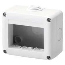 Gewiss GW27003 Contenitore Per Apparecchi System 3 Posti Grigio RAL 7035 IP40