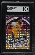 2019-20 Panini Mosaic Overdrive Anthony Davis #12 SGC 10 GEM 3b3