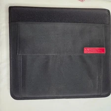 Franklin Covey Black Zippered Organizer Portfolio Binder Case