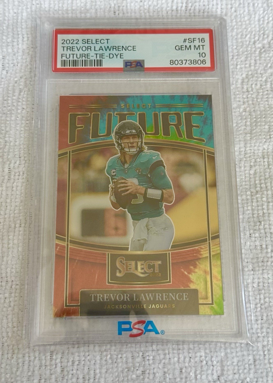 2022 Panini Select - Select Future Trevor Lawrence Tie-Dye Prizm /25 POP 5