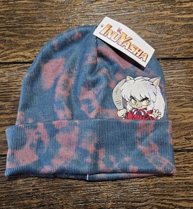 Inuyasha 2009 Oxblood Tie Dye Peekaboo Knit Beanie Hat Inuyasha 2009 Oxblood Tie Dye Peekaboo Knit Beanie Hat main image 4