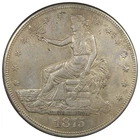 1875-S Trade Dollar AU Details Cleaned High Grade A3136