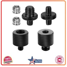 6 Pcs Tripod Screw Adapter Set 1/4 to 3/8 Converter for Camera Mic Light Stand