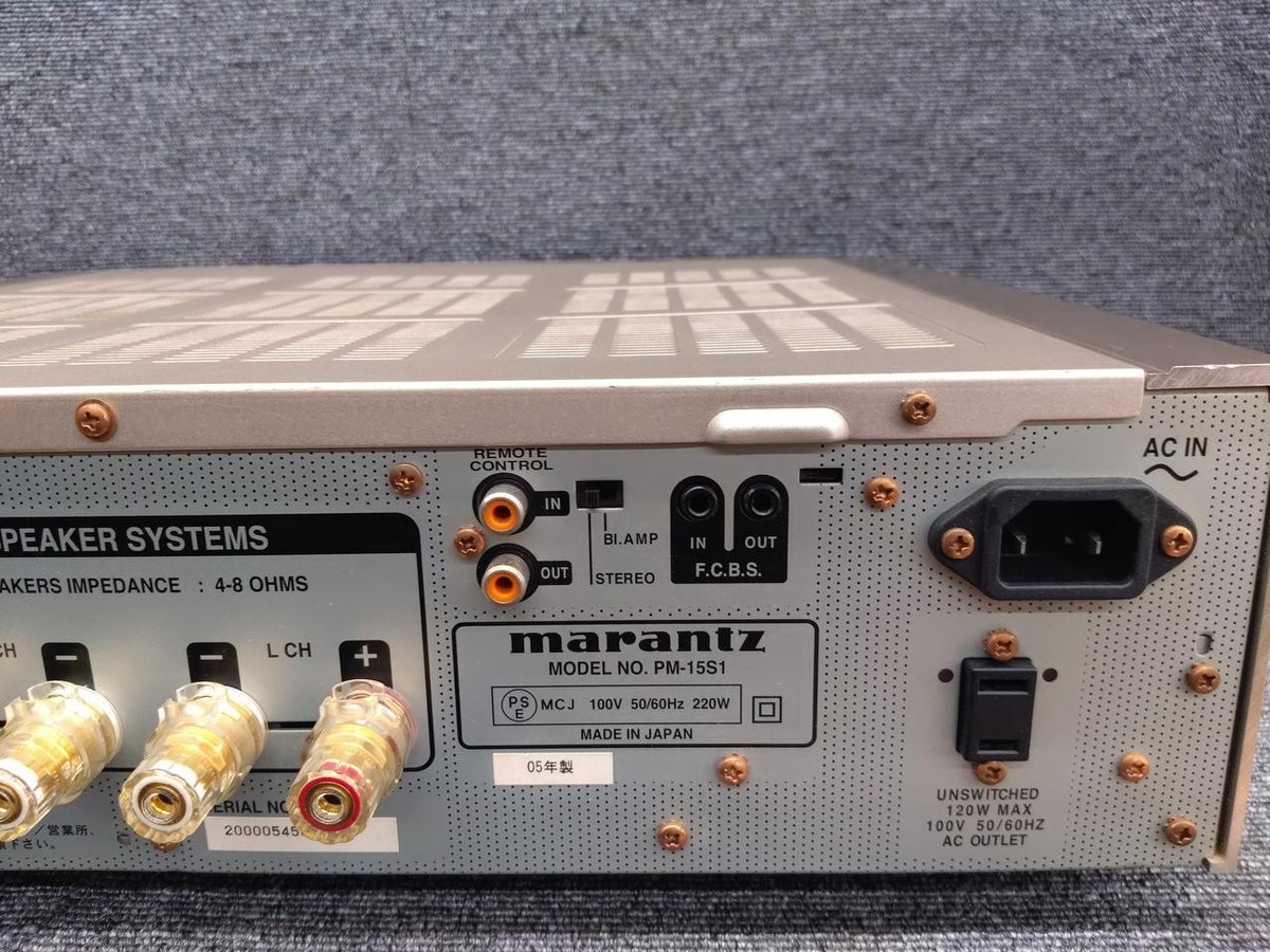Marantz PM-15S1 2 Channel Amplifier for sale online | eBay