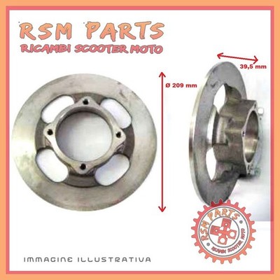 Front brake disc Ø 209 GRECAV SONIQUE 6L028