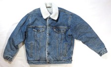 Levi's Vintage Denim Sherpa Fleece Jacket 1990's Levi Strauss Medium