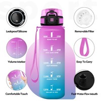 Trinkflasche 500Ml Auslaufsicher Wasserflasche Filter Sport KohlensäUre Kinder