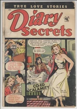 DIARY SECRETS  15  GD/VG/3.0  -  Affordable Matt Baker 'Co-Ed Calamity'!