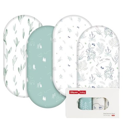 Baby Spannbettlaken Bettlaken für Babybett Wickelwagen Kinderwagen