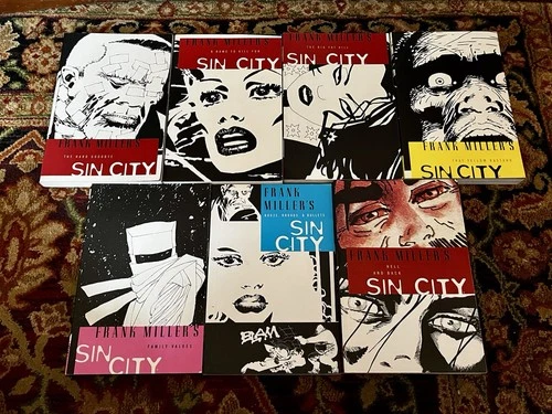 Frank Miller's Sin City - SECOND EDITION tpb COMPLETE SET Connecting Spines