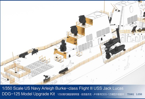 BEACON S3001 1/350 DDG-125 Jack.H.Lucas Destroyer&T5001 Model Upgrade Kit(2 in1) - Picture 11 of 18