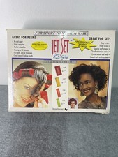 Vtg Olivia Garden Jet Set EZ Grip Curlers 48 Pc Self Grip Perm Rollers Belgium