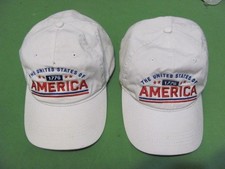 2 United States of America 1776 - Adjustable Baseball Hats/Caps