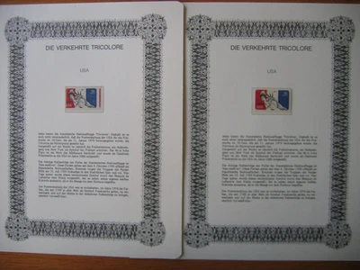 Irrtümer auf Briefmarken / USA Sc #C87 : shifted perforation + correct Tricolore - Bild 1 von 4