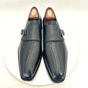 Paraboot Men UK 8.5 H US 9.5 Black Leather Buckle Single Monk Strap Dress Shoes Paraboot Men UK 8.5 H US 9.5 Black Leather Buckle Single  main image 4