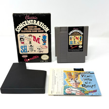 Classic Concentration Nintendo NES No Manual Tested