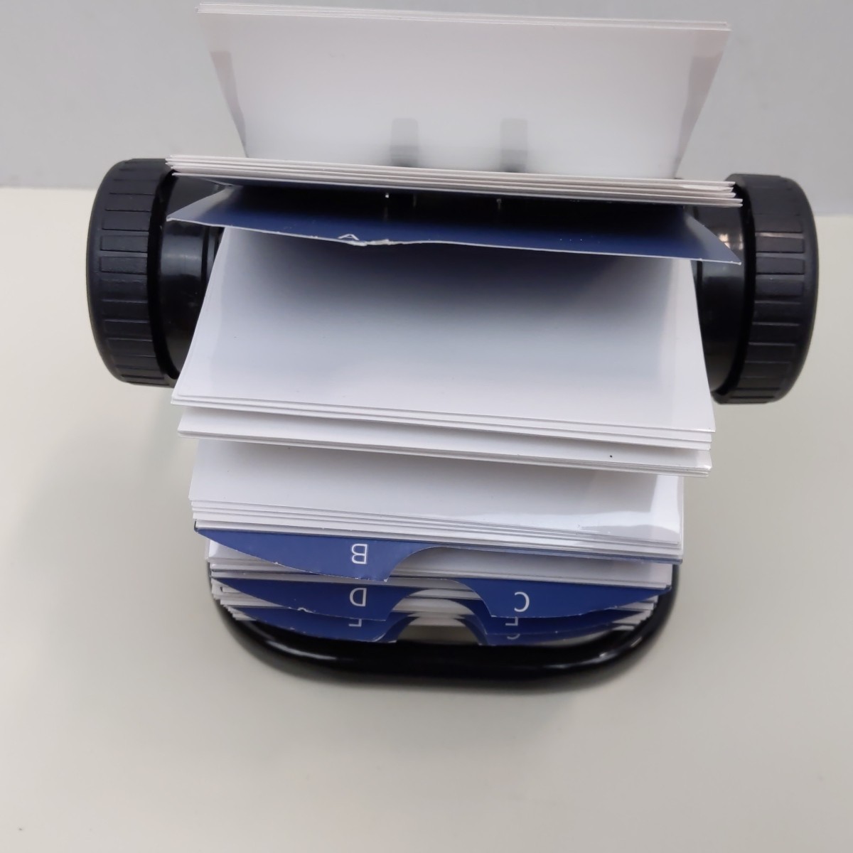 Rolodex Rotary Business Card Holder Desk Organizer A Z Index File