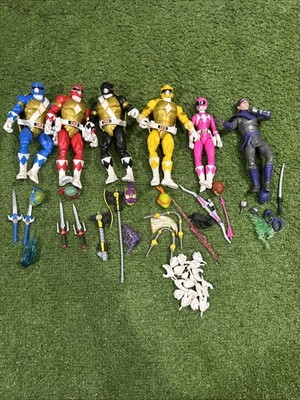 Power Rangers X Teenage Mutant Ninja Turtles Lightning Lot Of 6 + Accessories