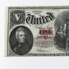 1907 Series $5 “Woodchopper” Large Sized U.S. Legal Tender Note NR #C925-2 — photo 2