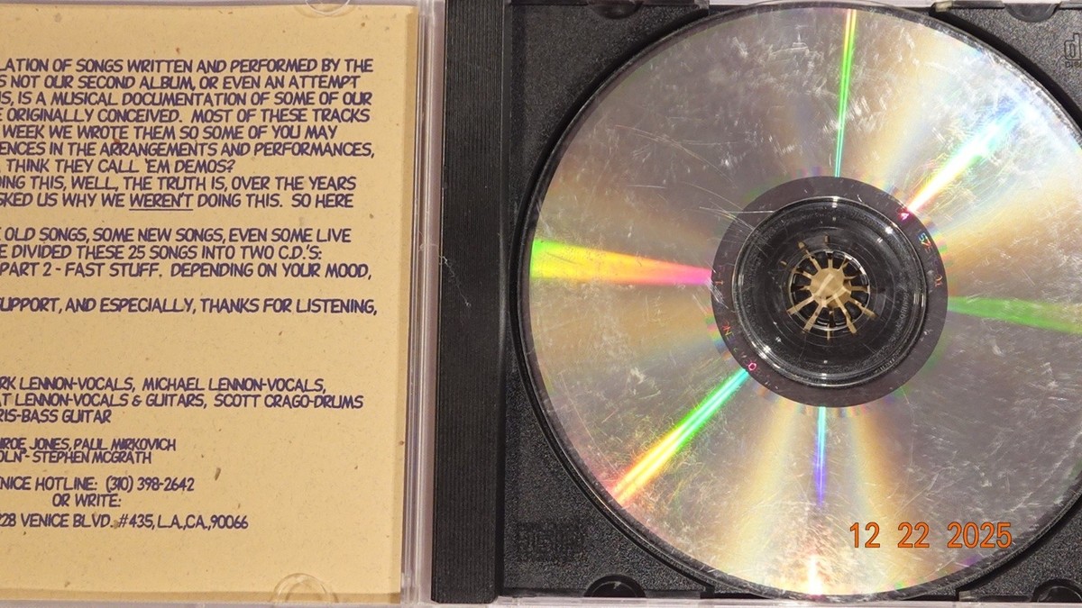 Venice - Garage Demos Part 1 Slow Stuff CD 1995 Demo Rock Lucky