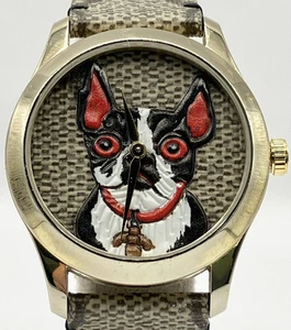 Boîtier de montre bracelet analogique femme GUCCI 126,4 BOSCO & ORSO taille 35 mm quartz occasion