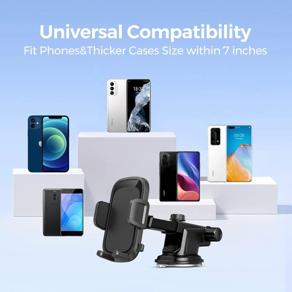 Car Phone Holder Universal Mount Mobile iPhone Windscreen Dashboard or Air Vent - Image 3 of 4