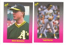 1989 Classic Travel Purple - OAKLAND ATHLETICS / A'S Team Set