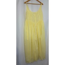 ASOS Womens Butter Yellow Cottagecore Button Front Maxi Dress Size 8 Coquette