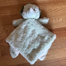 Kelly Toys Lovey Green Dinosaur Baby Lovie Plush Security Blanket Minky No Tag