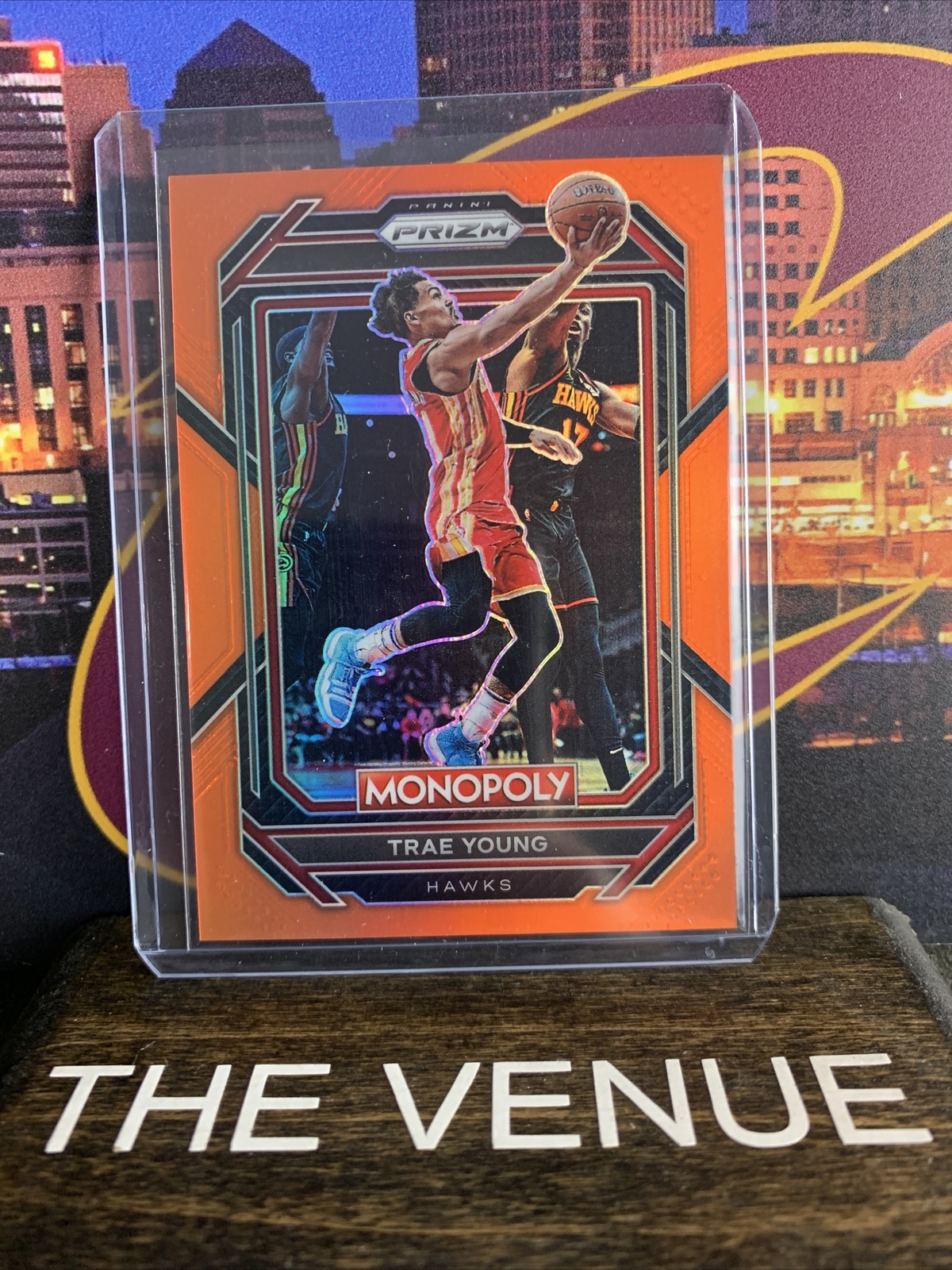 2022-23 Panini Monopoly Prizm - ORANGE #1 Trae Young 94/124 Atlanta Hawks
