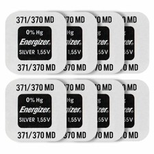 8 x Energizer Silver Oxide 371/370 batteries 1.55V SR69 SR920W Watch