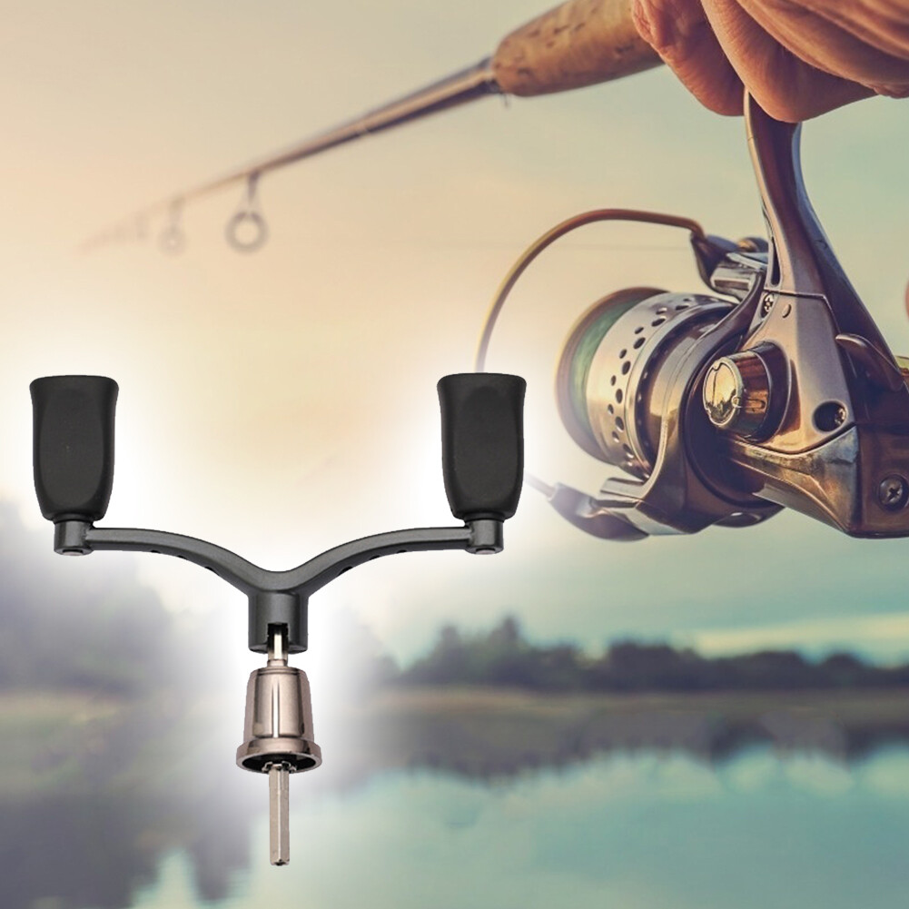  Metal Spinning Fishing Reel Handle Grips Fishing Reel Double Rocking
