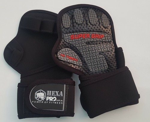 HEXA PRO GLOVES WEIGHT LIFTING FITNESS CROSS FIT TRAINING BODYBUILDING GLOVES - Picture 6 of 13