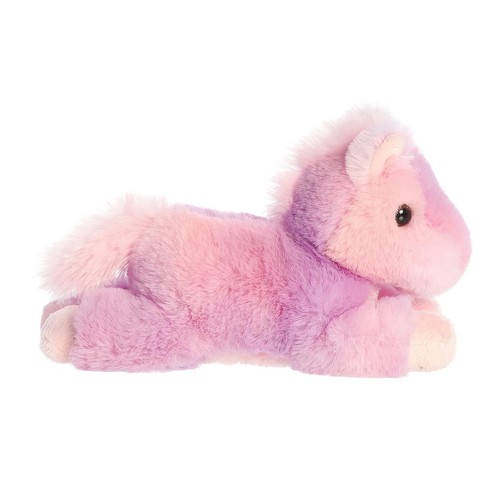 RAINBOW PIGLET & RAINBOW PONY Mini Flopsie 8" Stuffed Animal Plush by Aurora - Picture 6 of 8