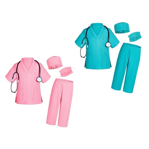 Kids Hospital Doctor Fancy Dress Costume Halloween Nurse Dressing up